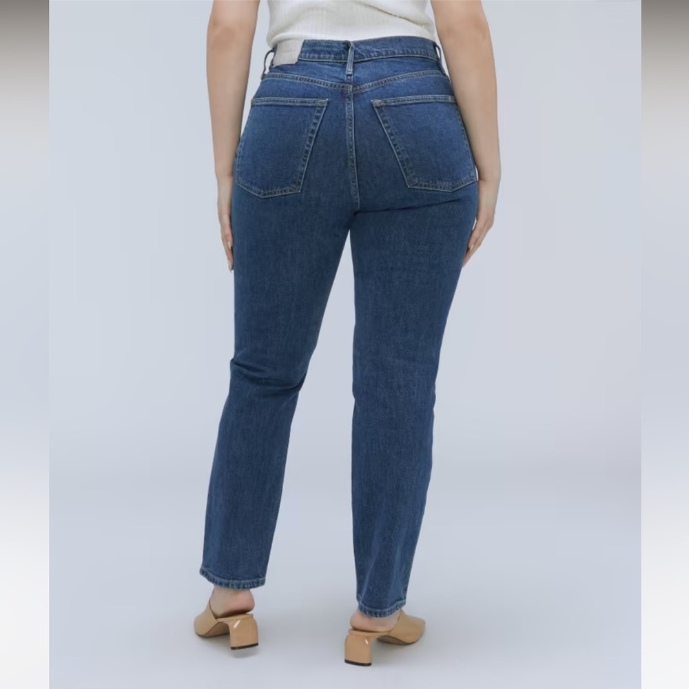 Everlane- The Original Cheeky Jean, Dark Denim, Size 35 - Picture 4 of 12